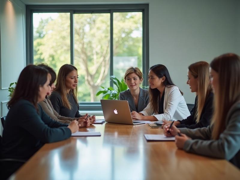 Women leaders in strategic meeting